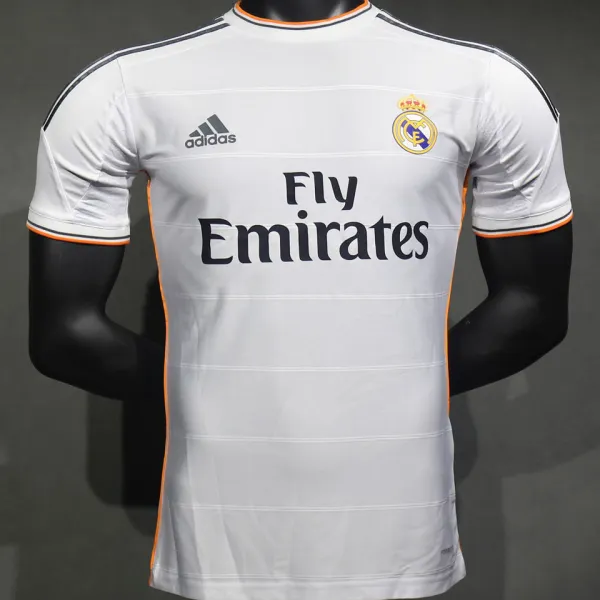 2013/14 RM White Home Retro Player Version Soccer Jersey 球员版