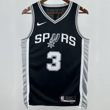 2023/24 Spurs PAUL #3 Black NBA Jerseys