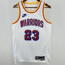 2024/25 Warriors GREEN #23 White Retro NBA Jerseys 热压