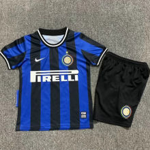 2010 In Milan Home UCL Final Version Retro Kids Soccer Jersey 胸前有决赛小字版