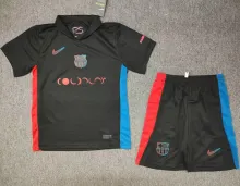 2024/25 BA Away Black Kids Soccer Jersey 胸前长广告
