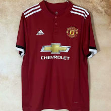2017/18 M Utd Home Red Retro Soccer Jersey