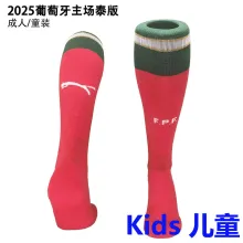 2025/26 Portugal Home Red Kids Sock