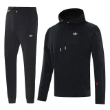 2025 AD~ Black Hoody Zipper Jacket Windbreaker