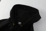 2025 AD~ Black Hoody Zipper Jacket Windbreaker