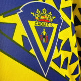 1991/92 Cadiz Home Retro Soccer Jersey 胸前带广告
