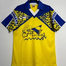1991/92 Cadiz Home Retro Soccer Jersey 胸前带广告