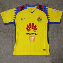 2018 Club America Home Yellow Retro Soccer Jersey