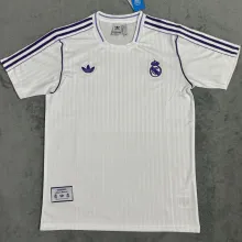 2025 RM White Retro Style Soccer Jersey