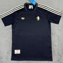 2025 JUV Black Retro Style Soccer Jersey
