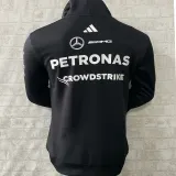 2025 Mercedes AMG Petronas F1 Black Hoody Jacket