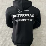 2025 Mercedes AMG Petronas F1 Black Hoody Jacket