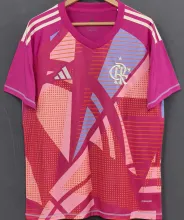 2025/26 Flamengo Pink GK Fans Soccer Jersey