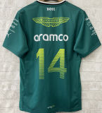 2025 Aston Martin #14 F1 Green Team T-Shirt   (圆领 阿斯顿马丁)