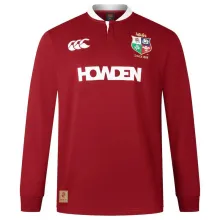 2025 The British & Irish Lions Home Red Long Sleeve Rugby Shirt 红狮子
