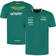 2025 Aston Martin F1 Green Team T-Shirt   (圆领 阿斯顿马丁)