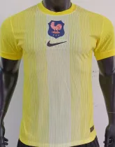 2025 France Yellow GK Player Version Soccer Jersey