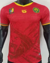 2025/26 Cameroon Away Red Player Version Soccer Jersey