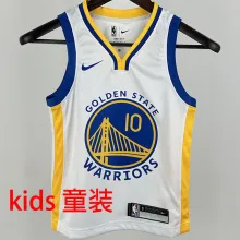 Warriors BUTLER III #10 White Kids NBA Jersey 热压