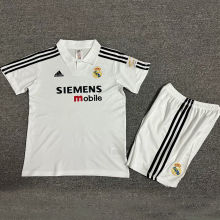 2002/03 RM Home White Retro Kids Soccer Jersey