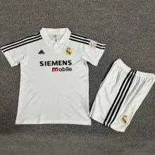 2002/03 RM Home White Retro Kids Soccer Jersey