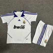 2007/08 RM Home White Retro Kids Soccer Jersey
