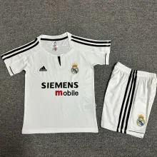 2003/04 RM Home White Retro Kids Soccer Jersey