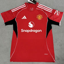 2025/26 M Utd Home Red Fans Soccer Jersey