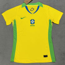 2025/26 Brazil Home Yellow Women Soccer Jersey  女