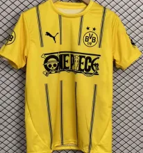 2025 BVB x ONE PIECE Yellow Fans Soccer Jersey