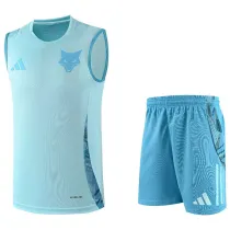 2025/26 Cruzeiro Light Blue Vest Training Jersey(A Set)