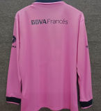 2013/14 Boca Pink Retro Long Sleeve Soccer Jersey
