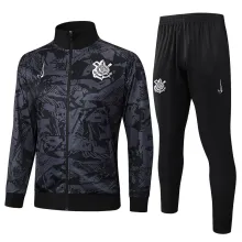 2025/26 Corinthians Black Jacket Tracksuit 喷墨