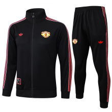 2025/26 M Utd Black Jacket Tracksuit