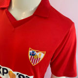 1987/1990 Sevilla FC Away Red Retro Soccer Jersey