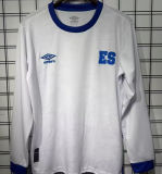 2025/26 EL Salvador Away White Long Sleeve Soccer Jersey 萨尔瓦多