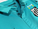 2012/13 Santos Blue Retro Long Sleeve Soccer Jersey