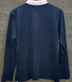 2014 France Home Retro Long Sleeve Soccer Jersey