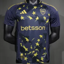 2025 Boca Third Black Player Version Soccer Jersey
