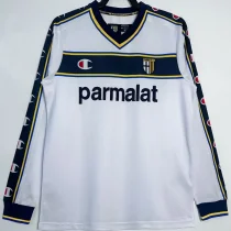 2002/03 Parma Away White Retro Long Sleeve Soccer Jersey