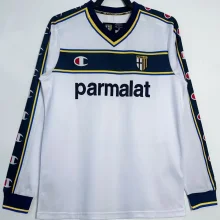 2002/03 Parma Away White Retro Long Sleeve Soccer Jersey