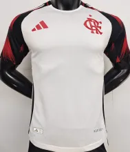 2025/26 Flamengo Away White Player Version Soccer Jersey