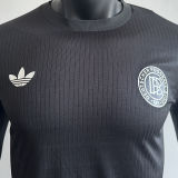 2025 Germany 125Th Black Player Version Long Sleeve Soccer Jersey
