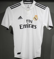 2018/19 RM Home White Retro Player Version Soccer Jersey 球员版带胸前章