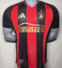 2025/26 Atlanta United Home Red Black Player Version Soccer Jersey