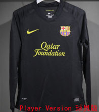 2011/12 BA Away Black Retro Player Version Long Sleeve Soccer Jersey  球员版