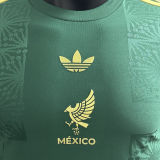 2025 Mexico Green Special Edition Player Version Soccer Jersey 胸前鸟