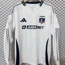 2025/26 Colo-Colo Home White Long Sleeve Soccer Jersey