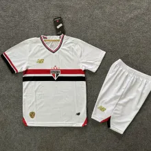 2025/26 Sao Paulo Home Kids Soccer Jersey