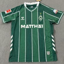 2025/26 Werder Bremen Home Green Fans Soccer Jersey